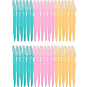 36 Pcs Eyebrow Razors Shaper, Safety Facial Hair Remover Face Shaver Trimmer, Exfoliating Dermaplaning Tool for Women and Men