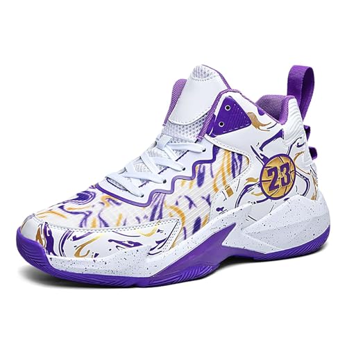 Image of Men's Basketball Shoes Fashion Printed Sneakers