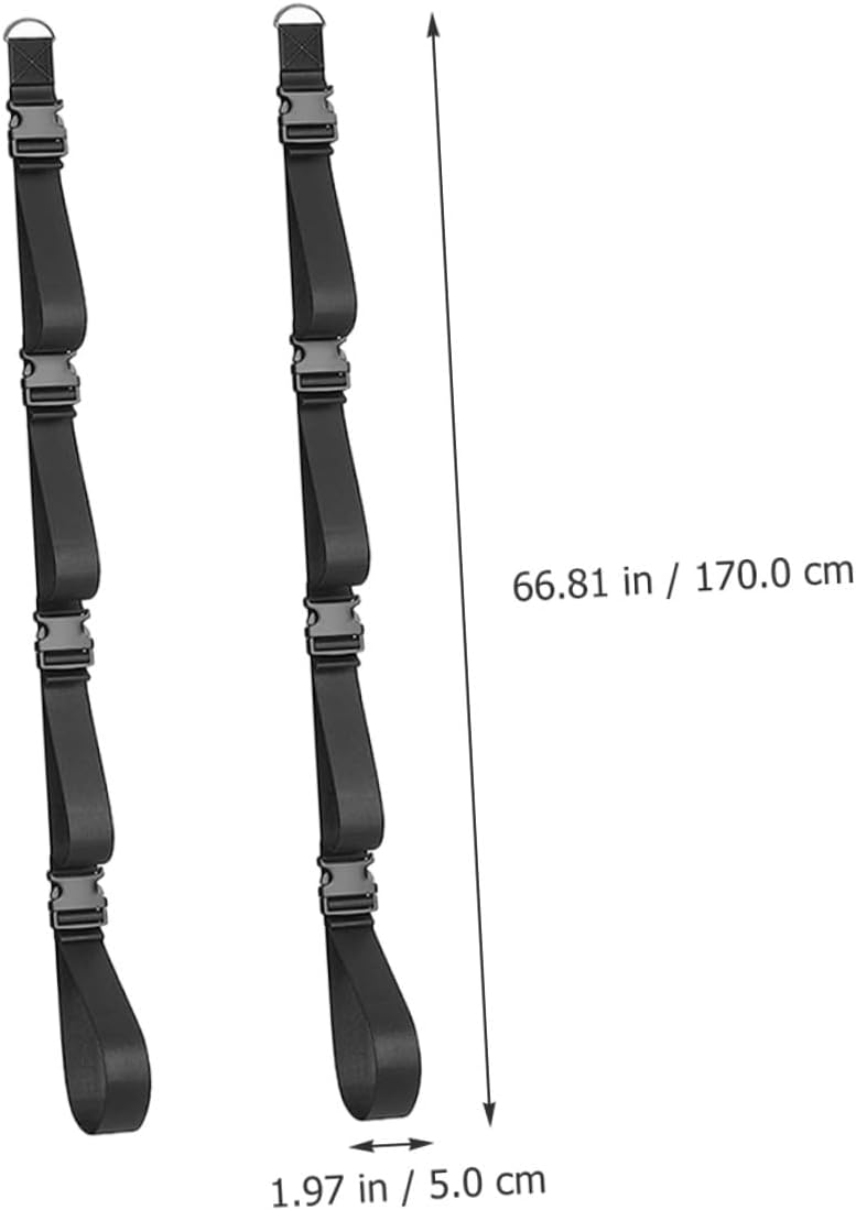 Adjustable Wall Storage Strap for Garage, 2pcs Wall-mounted Hanging Strap Organizer, Multi-use Wall Storage Rack for Camping Chairs and Tools