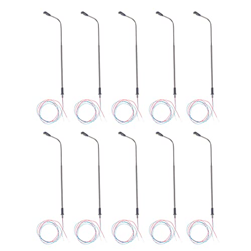 Uonlytech Led Model Street Light 1/150 Scale Train Station Layout Model Lamp Post Professional n Scale Lighting