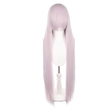 40inch Grey Pink Long Wig for Women Cosplayers Heat Resistant Synthetic Fiber Hair Anime Cosplay Universal Costume Party Halloween Replacement Wigs