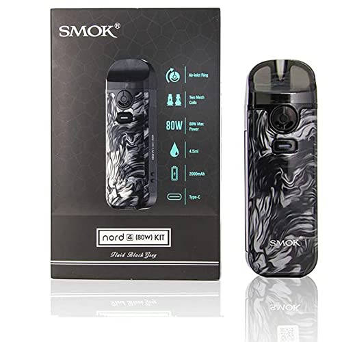 Original SMOK Nord 4 Pod Mod Kit 80W 2000mAh Built-in Battery Type-C Electronic Cigarette 4.5ml...