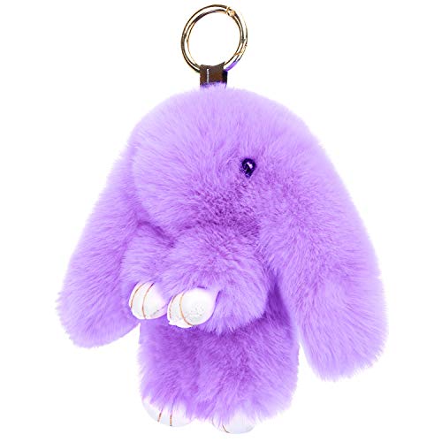 Preisvergleich Produktbild KEREDA Hase Schlüsselanhänger Taschenanhänger, Plüsch Kaninchen Auto Schlüsselring, Süße Handtasche Anhänger Spielzeug Puppe Dekor
