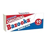 Bazooka Bubble Gum Holiday 10 Piece Wallet Pack (Pack of 12) of Individually Wrapped Pink Chewing...