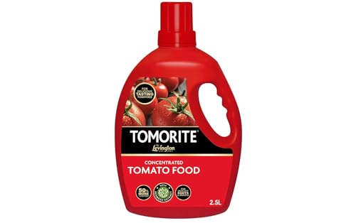 Levington Tomorite Concentrated Tomato Food – Liquid Fertiliser for Tomatoes, Potatoes & Peppers – NPK 4-3-8 – 500ml, 1L or 2.5L – For Greenhouse, Garden & Grow Bags (2.5 L)