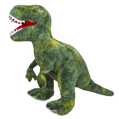Image of Seyomi Stuffed Dinosaur Plush 31.5 inches Giant RLifelike Stuffed T-Rex Toy for Boys Kids,Green
