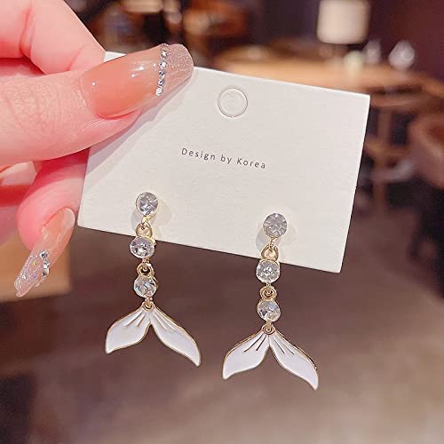 Boucles d'oreilles fishtail haut de gamme en strass pour banquet chic - 3