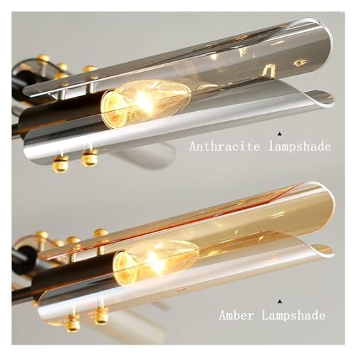 Lustre spoutnik industriel plafonnier 8 lampes bras rotatifs luminaire suspendu cuisine chambre
