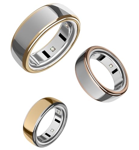 SURITCH 3 Pack Ring Cover for Oura Ring 4 & Oura Ring Gen 3 Horizon/Heritage, Ultra-Thin Anti-Yellow Transparent Ring Protector TPU Case for Oura Size 8/9, Support Charging with Cover on - G/R/S