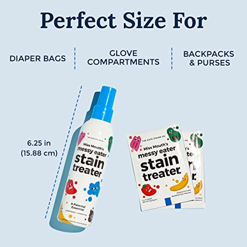 Miss Mouth's Hate Stains Co Stain Remover For Clothes - 4Oz Newborn & Baby Essentials Messy Eater Stain Treater Spray - No Dry Cleaning Food, Grease, Coffee Off Laundry, Underwear, Fabric #TOP7