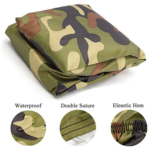 VVHOOY Capa para quadriciclo resistente 4 rodas camuflagem à prova d'água compatível com Kawasaki H