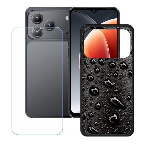 BMPNLSZ �K�pBlackview Wave 7C�p+HD�����K���X�ɓK�����ėpTPU�P�[�X�A�V���J�Q���P�[�X�o���p�[�ی�o�b�N�P�[�X-�K�pBlackview Wave 7C�p�ɓK����9�d�x�X�N���C�u�h�~�X�N���[���v���e�N�^(6,56") - WZ15