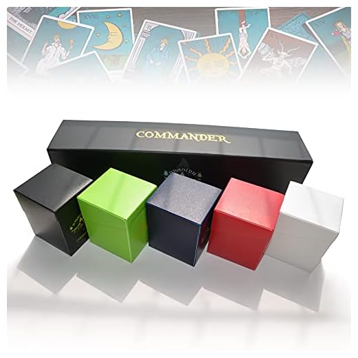 Commander Deck Boxes Set of 5 + 500 Sleeves