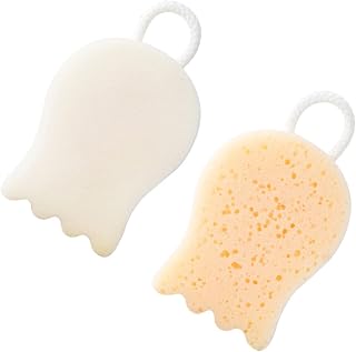 Amosfun 2 Pcs Bath Sponge Bath loofahs sponges for Body Foam Sponge Bathroom sponges for Cleaning Pouf Bath Creative Bathing Props Creative Bathing Toys Skin Cleaning Tools White Mesh pu
