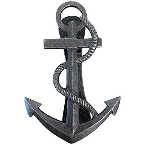 Thorness Antique Cast Iron Anchor Door Knocker Cover
