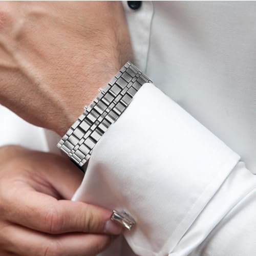Relojes LED para hombre con correa digital impermeable y diseño clásico electrónico para correr 2