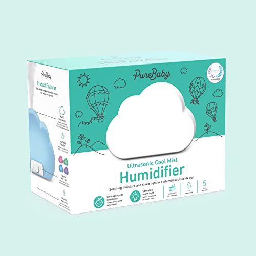Pure Enrichment PureBaby Cloud Ultrasonic Cool Mist Humidifier Quiet Variable Mist for up to 24 Hrs Ideal for Baby Nurseries & Kids Bedrooms to Relieve Congestion Colds & Coughs, Night Light, BPA-Free by Pure Enrichment - Image 7