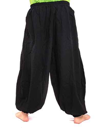 jing shop High Cut Balloon Harem Pants One Size Cotton Unisex for Men and Women …3