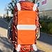 Lxmxgk Blaze Orange Safety Panel, Blaze Orange Mesh Safety Panel with Reflective Strips, Lightweight High Visibility Hunting and Outdoors Safety Panel for Backpacks, Tents, Blinds, and Gear (4)