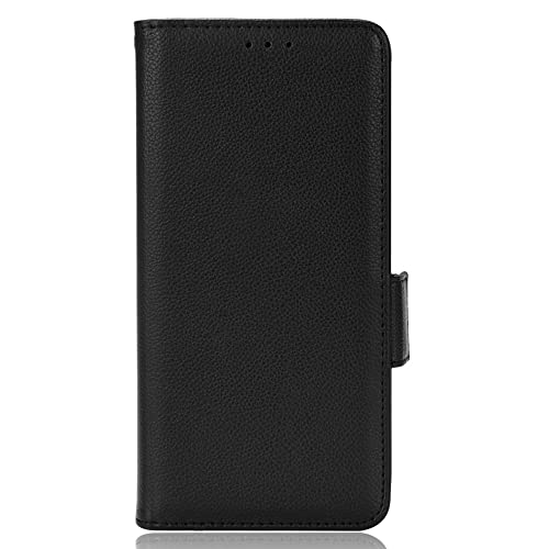 QINOUK - Funda para Samsung Galaxy M31s, hebilla lateral magnética, piel sintética, 3 ranuras, función atril, compatible con Samsung Galaxy M31s, color negro