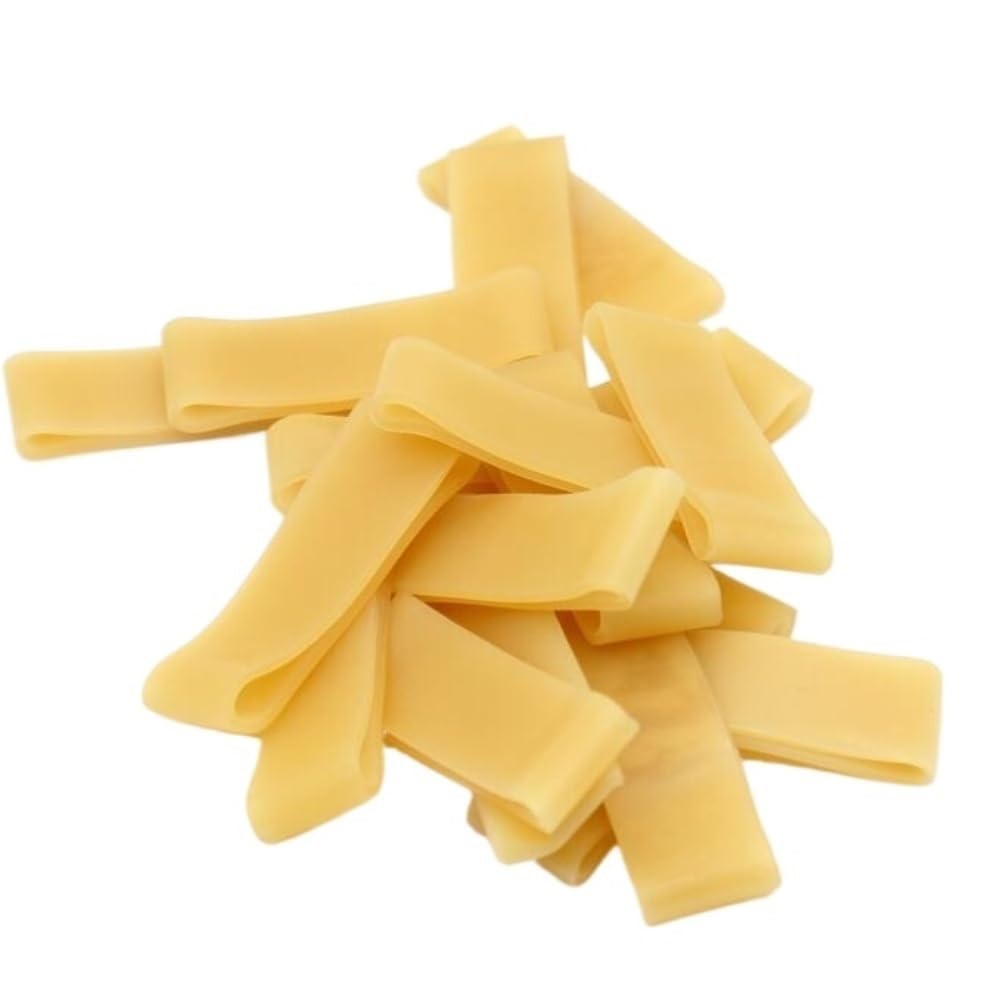 Elastici, Elastici in Silicone Giallo 60x20 mm Confezione da 20