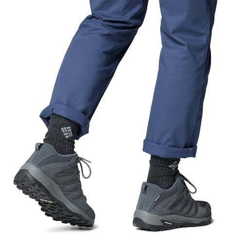 Columbia Columbia Mens Redmond IV Mid Waterproof Hiking Shoe, Graphite/Citron Haze, 9