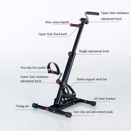 Pedal Exerciser con Resistencia Ajustable para Rehabilitación miniatura 6