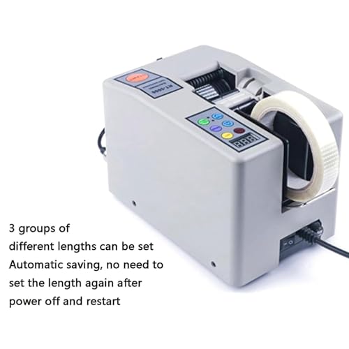 Dispenser automatico di nastro con display, doppia modalità e funzione di memoria, ideale per imballaggi efficienti in uffici e fabbriche