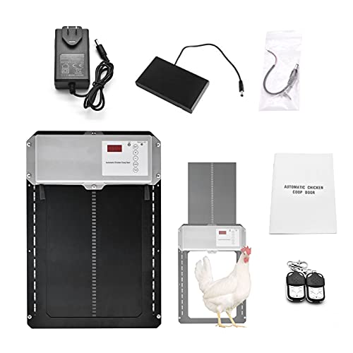 EUNEWR automatische Hühnertür Öffner Kit - Vollaluminiumtüren,hühnerstall türöffner und schließer,Timer und Lichtsensor… – Bild 3