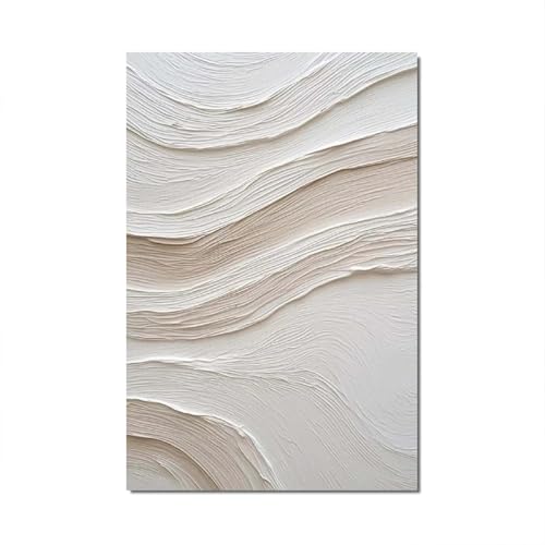 18meng Art Cuadros decorativos de clasicismo sobre lienzo, 180 x 90 cm, grande, XXL, beige, blanco, simplicidad, lienzo para salón, dormitorio, decoración, impresión artística, decoración de pared