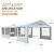 Raysfung 20' x 30' Party Tent Heavy Duty, Wedding Tent with Removable Sidewalls, Outdoor Gazebo Event Shelters Canopy for Birthday Party