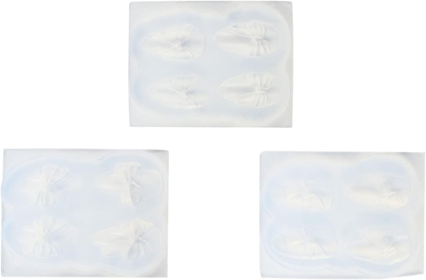MERRYHAPY 3sets DIY Nails Art Molds Silicone Nail Molding for Decorations Art School Supplies Reusable Manicure Molds for Home Use