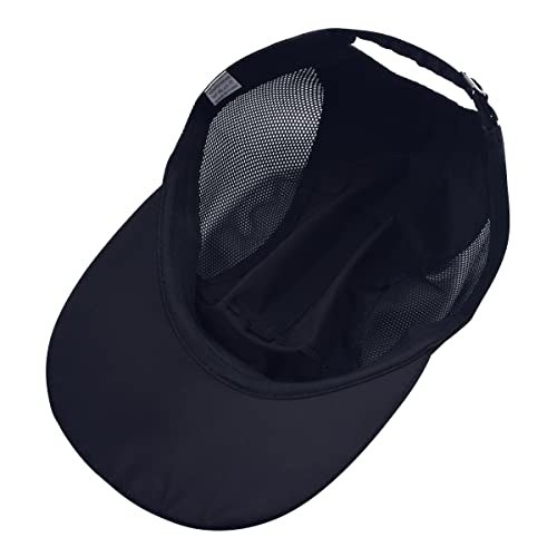 Baseball Cap With Adjustable Buckle,Men Women Low Profile Soild Color Sun Protection Hat For Outdoor Activities Dark Blue #TOP2