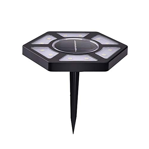 Qudai 4Pcs Solar Ground Lights 12LED Outdoor Landscape Lamp IP65 Waterproof Solar Powered Lights for
