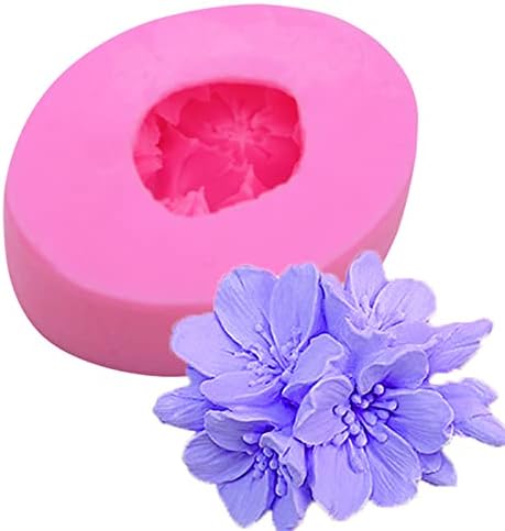 Plum Bossom Flower Silicone Soap Mold Candle Mold Fondant Chocolate Candy Cake Decorating Mould Resin Clay Baking Pastry Tools