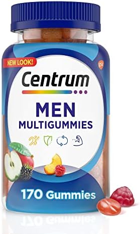 abseits Multigummies Men's Multivitamin Supplement Gummies, Assorted Fruit, 170 Ct