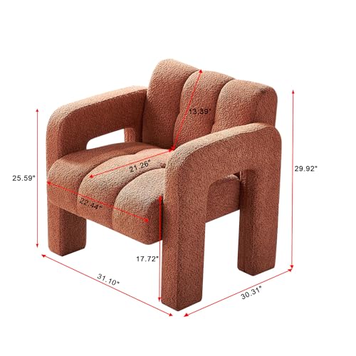 Sillón Plegable Boucle Naranja miniatura 2