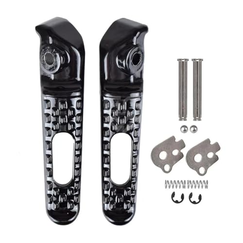 Foot Pegs Accessories For CBR600RR CBR1000RR CB1000R CBR 600RR CBR 1000RR 2003-2023 Motorcycle Front Foot Pegs Footrests FIXCOR(Black)