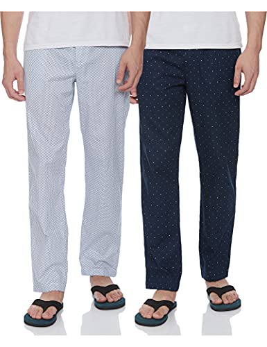Image of Amazon Brand - Symbol Men's Printed Regular Fit Pyjamas (Pack of 2) Pajama Bottom