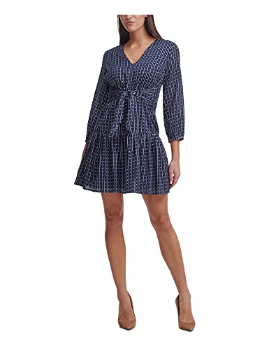 Robe décontractée femme fluide en V Tommy Hilfiger idéale pour vos terrasses et sorties d'été