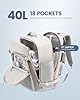 LOVEVOOK Travel Backpack for Women & Men 40L,Airline Approved Carry On Backpack Travel Essentials,TSA Carry on Luggage,Waterproof Personal Item Travel Bag,Suitcase with 3 Packing Cubes,Light gray-Pink #4