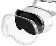[Ajuste preciso para Vision Pro]: Diseñada con un moldeado exacto para las gafas de realidad virtual, esta funda de TPU garantiza un fácil acceso a los puertos y un audio nítido, y está diseñada para una integración perfecta. [Protección 360°]: Ofrec...