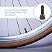 Aoerzn 8Pcs Premium TR413 Tubeless Tire Valve Stems, Black Rubber Snap-in Tire Valve Stem, Universal for Tubeless 0.453 inches 11.5mm Rim Holes