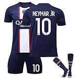 ZZD Fußball Trikot für Paris Saint-Germain Trikot Set 22-23 PSG Heim-/Auswärtstrikot Kurzarmtrikot Shorts Set für Fußballtrikot für Erwachsene und Kinder,10,kid26