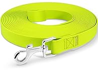 Robust Webbed PVC: Constructed from durable PVC material, this lead is waterproof, easy to clean, and odour-free; retains flexibility in various weather conditions; NOT CHEW-PROOF, it won’t survive a determined gnaw from your little rascal. So please...