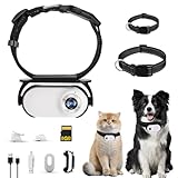 Pet Baby Updated Cat Camera Collar with 8GB SD Card, HD 1080P Pet Collar Camera Cat Video Camera Wireless Mini Collar Camera for Dogs Cats Gift Indoor/Outdoor