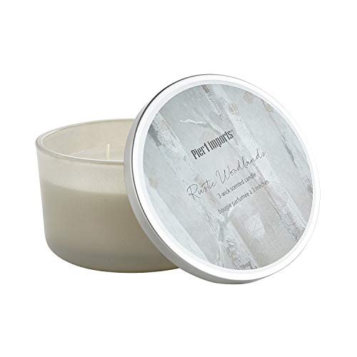 Pier 1 Filled 3-Wick Candle Collection (Rustic Woodlands) #TOP2