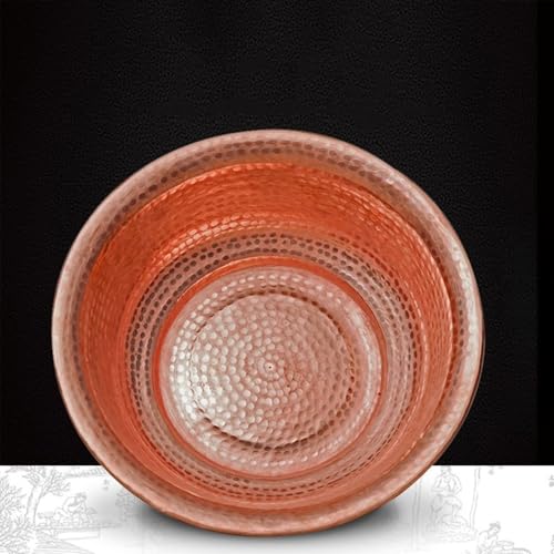 Lavabo de pédicure en cuivre martelé à la main, vasque de luxe pour spa de 38 cm - 7