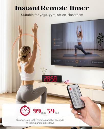 Image of Digital Wall Clock for Classroom, 13 inch Digital Clock Large Display