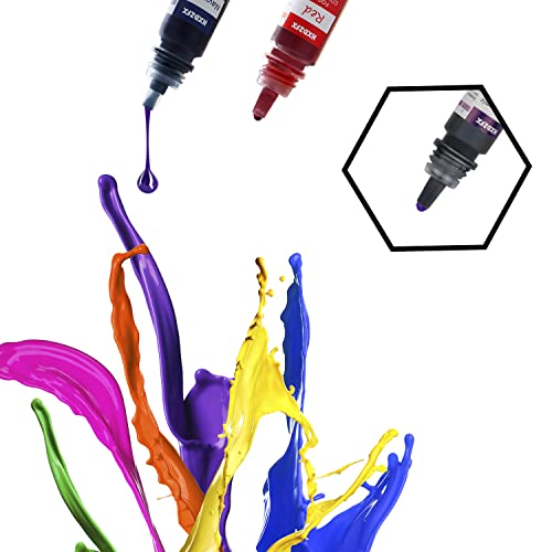 Food Colouring - 12 Colours x 6ml Food Dye Concentrated Liquid Cake Food Colouring Set